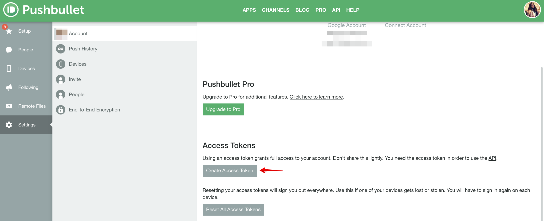 Pushbullet - create Access Token.png