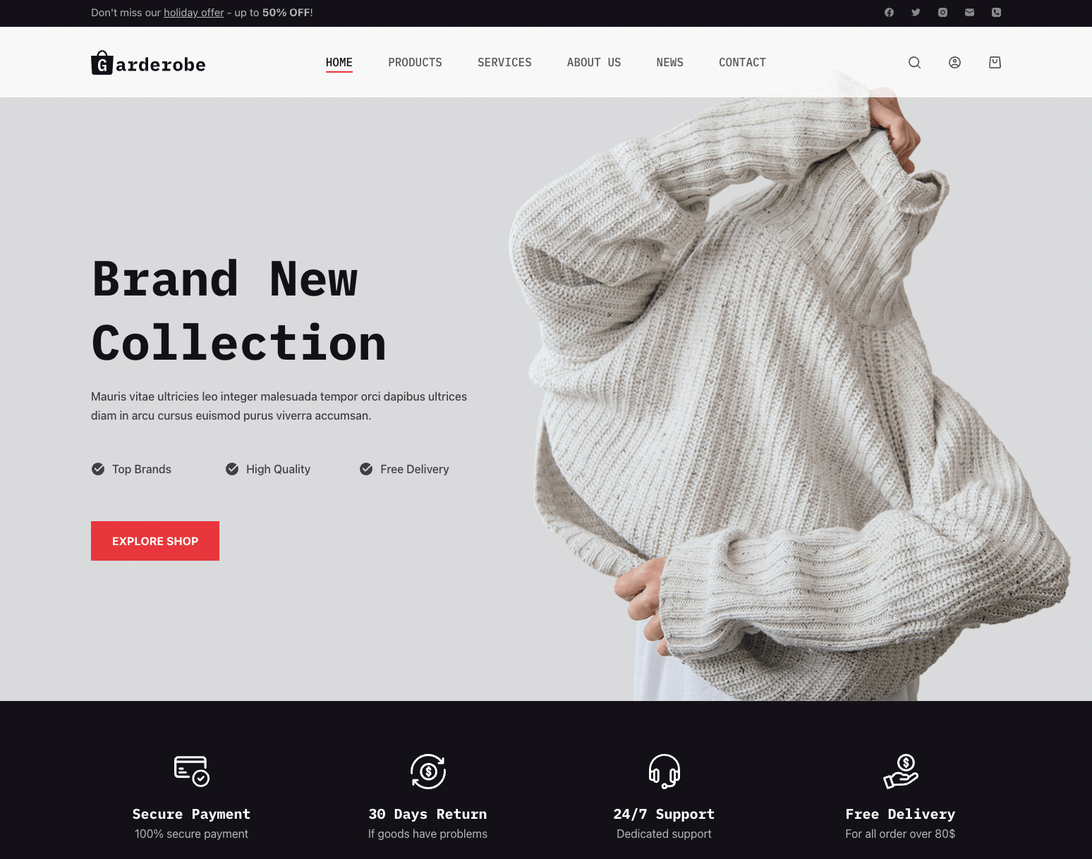 Blocksy starter site example - Garderobe.png